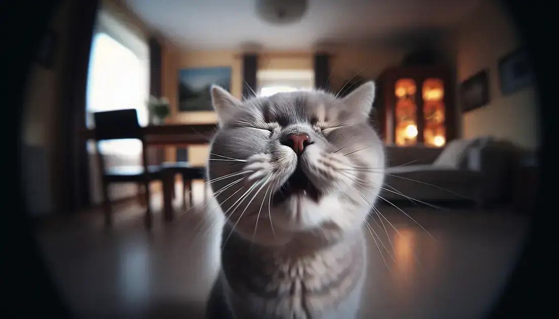Gato espirrando: quando é normal e quando se preocupar