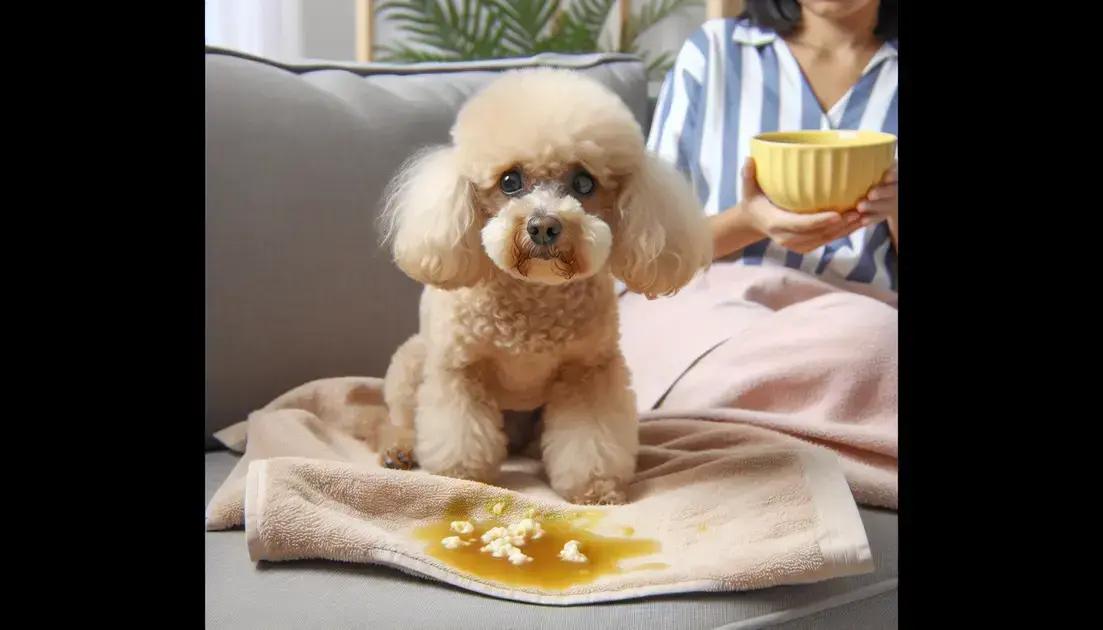 Cachorro vomitando amarelo com espuma: Causas e cuidados